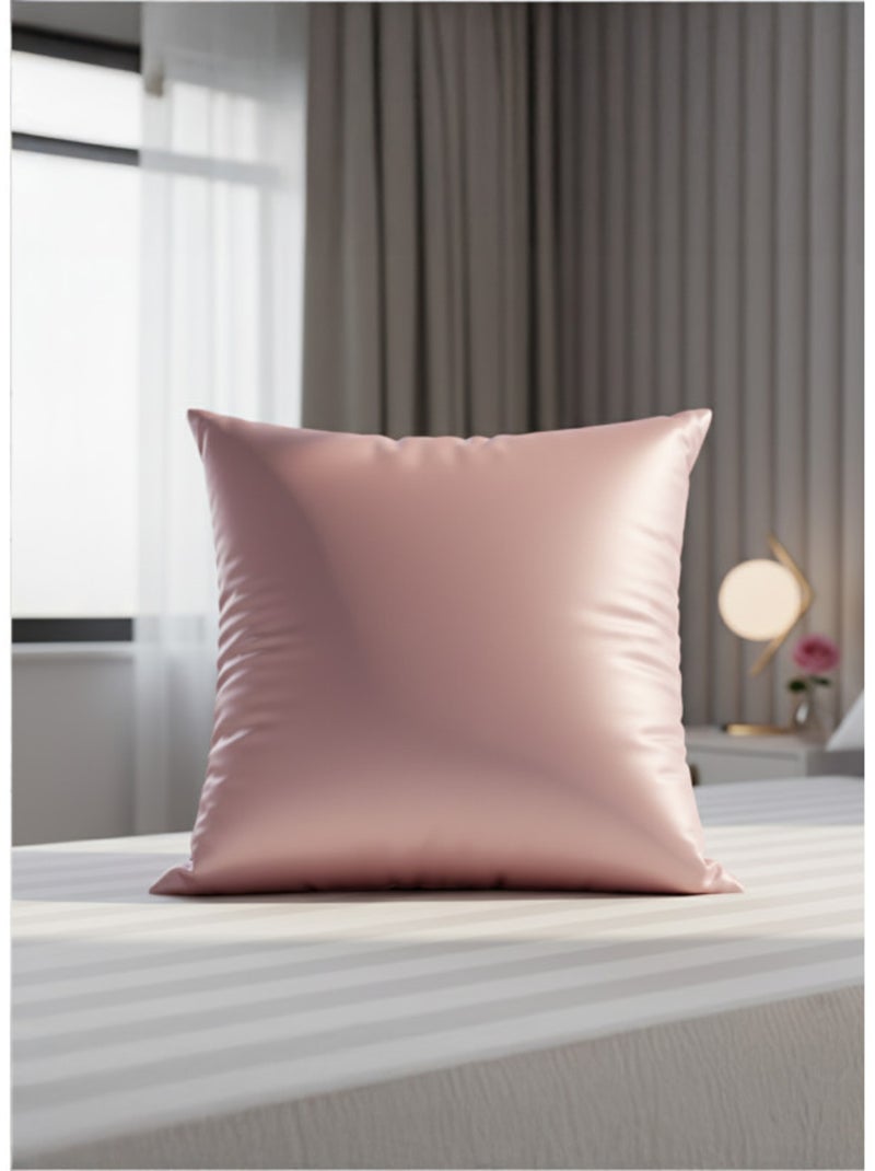 Taie d'oreiller - Coton Pur - Soie Rose - Kiabi