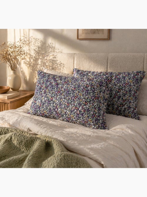 Taie d'oreiller -  Gaze de coton imprimée - Malia - Kiabi