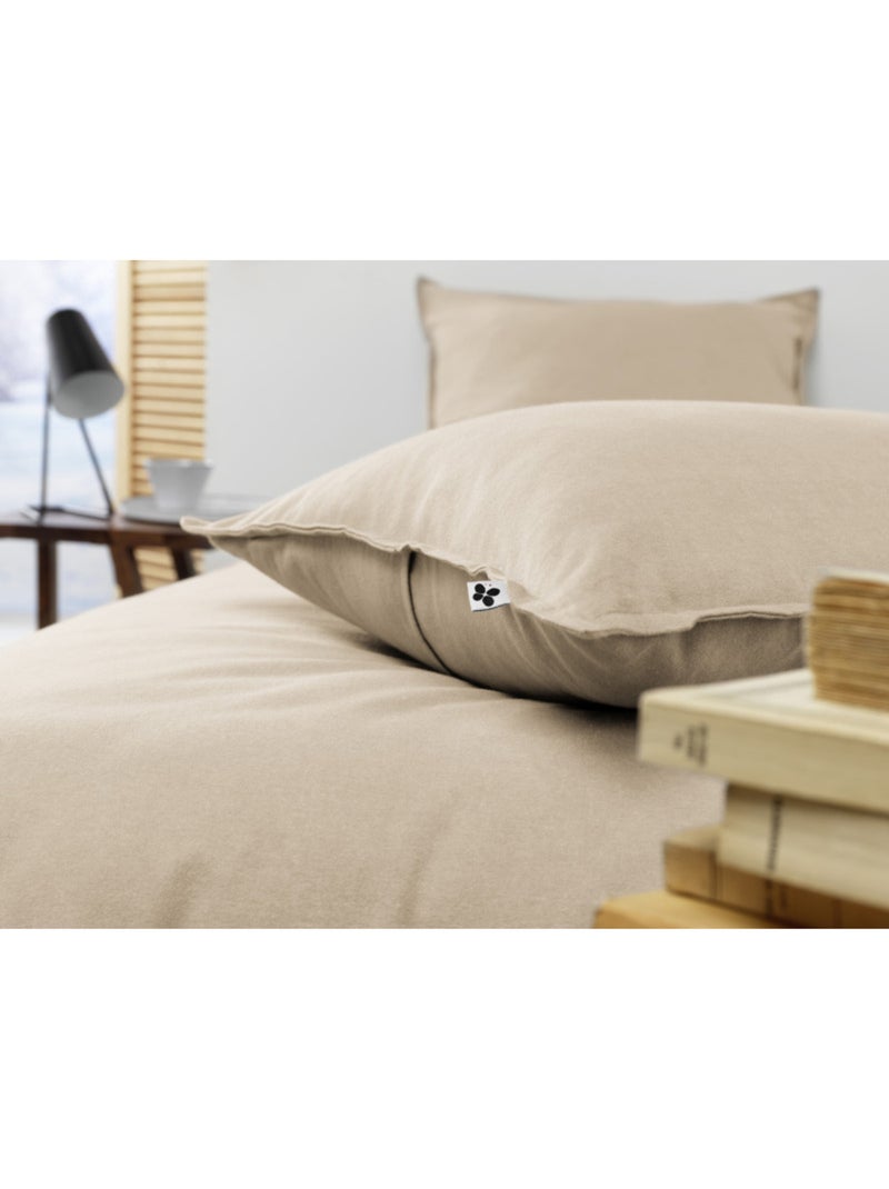 Taie d'oreiller - L'effet papillon - 100% Coton Beige clair - Kiabi