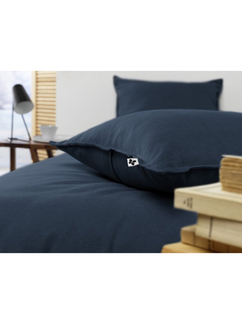 Taie d'oreiller - L'effet papillon - 100% Coton Bleu nuit - Kiabi