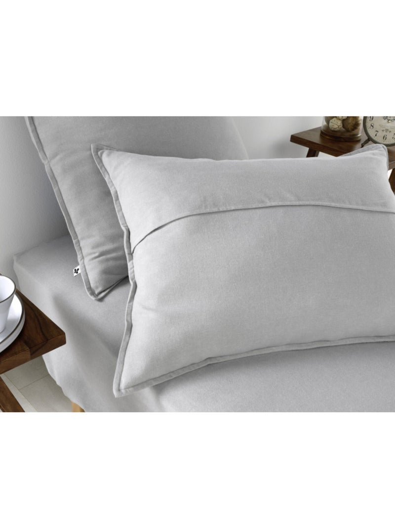 Taie d'oreiller - L'effet papillon - 100% Coton Gris clair - Kiabi
