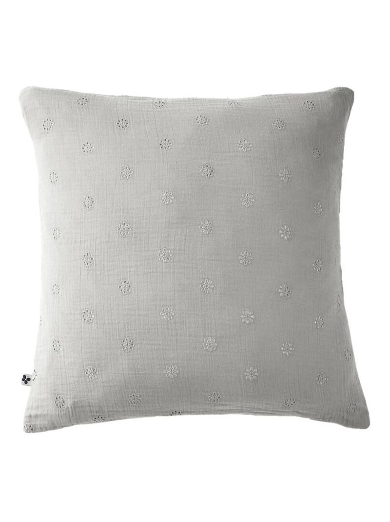 Taie d'oreiller - L'effet papillon - 100% gaze de coton 125 gr/m² Blanc cassé - Kiabi
