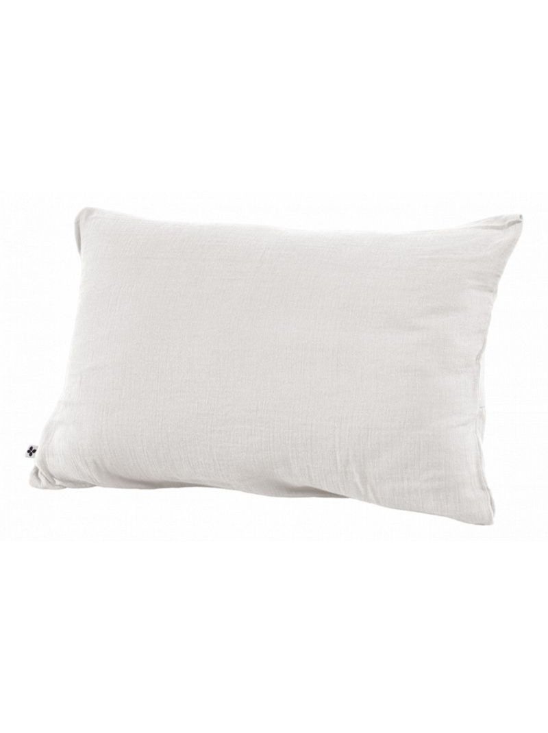 Taie d'oreiller - L'effet papillon - 100% gaze de coton 125 gr/m² Blanc Perlé - Kiabi