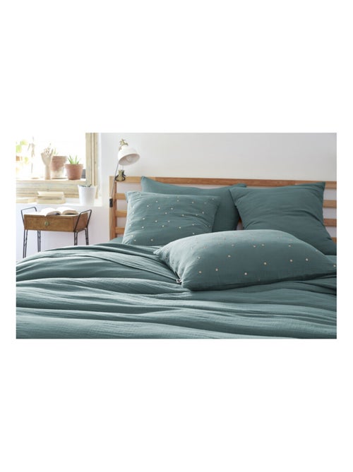 Taie d'oreiller - L'effet papillon - 100% gaze de coton 125 gr/m² - Kiabi Taie d'oreiller - L'effet papillon - 100% gaze de coton 125 gr/m² - Kiabi