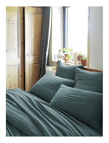 Taie d'oreiller - L'effet papillon - 100% gaze de coton 125 gr/m²