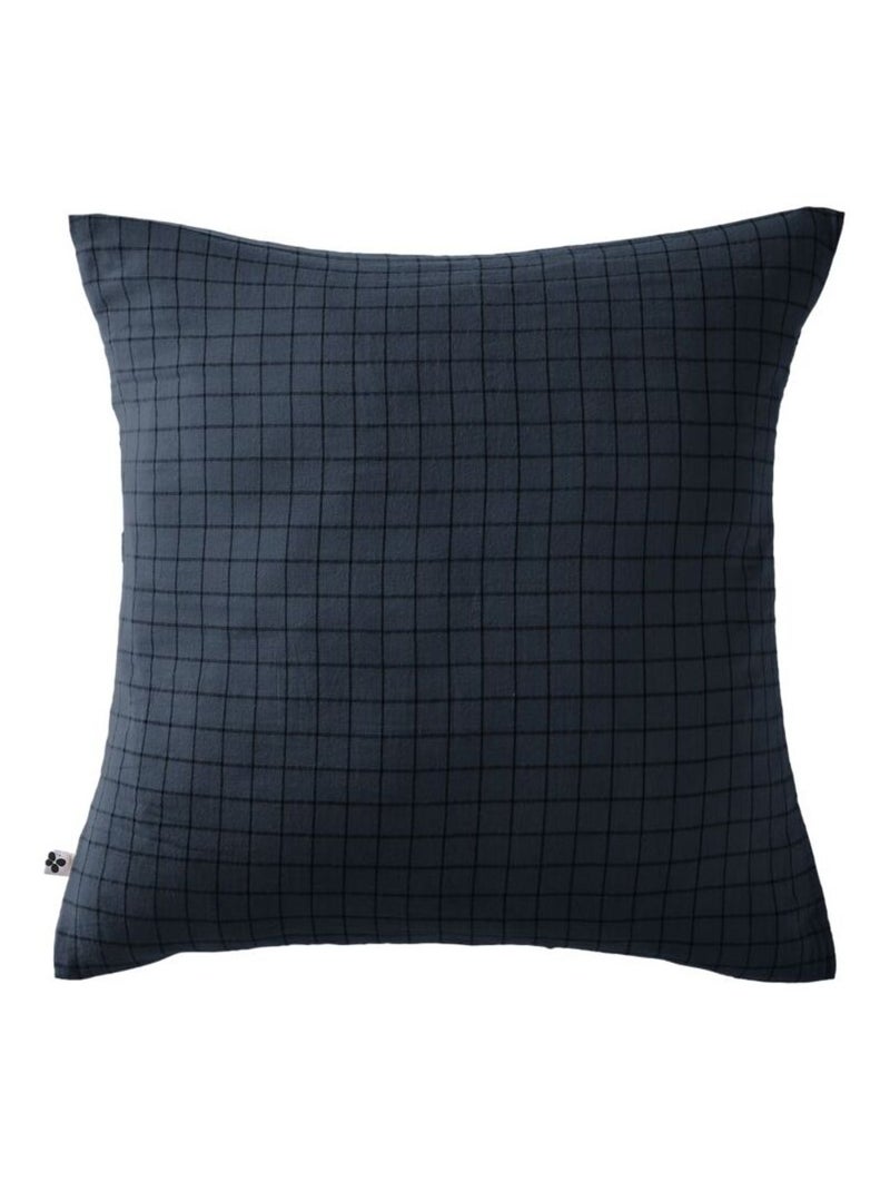 Taie d'oreiller - L'effet papillon - 100% gaze de coton 125 gr/m² Bleu nuit - Kiabi