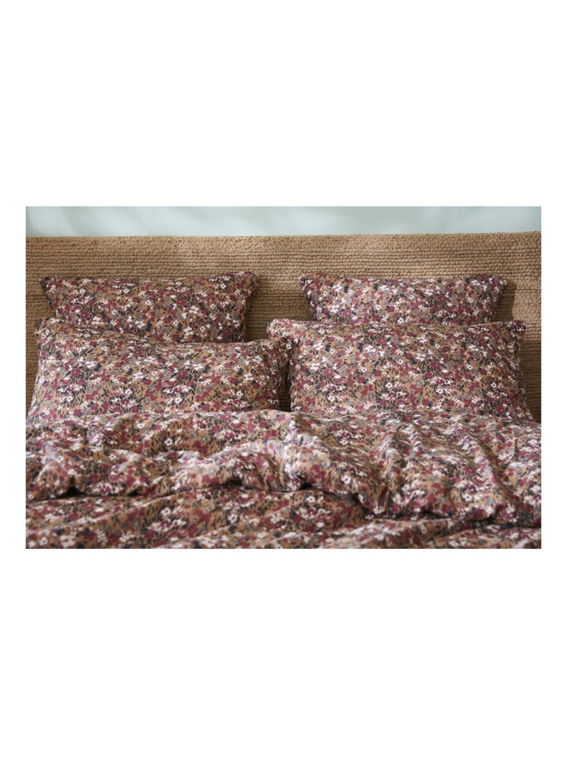 Taie d'oreiller - L'effet papillon - 100% gaze de coton 125 gr/m² Camel - Kiabi