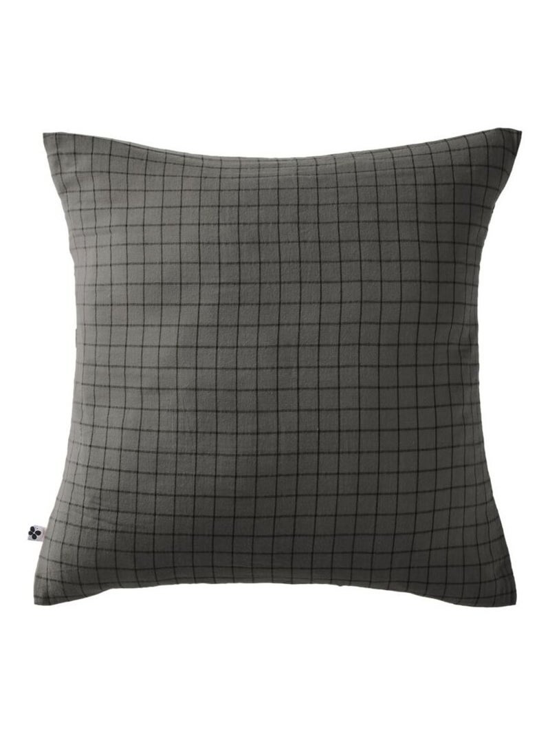 Taie d'oreiller - L'effet papillon - 100% gaze de coton 125 gr/m² Gris souris - Kiabi