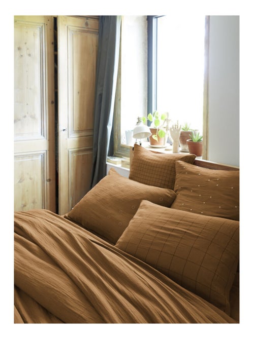 Taie d'oreiller - L'effet papillon - 100% gaze de coton 125 gr/m² - Kiabi Taie d'oreiller - L'effet papillon - 100% gaze de coton 125 gr/m² - Kiabi