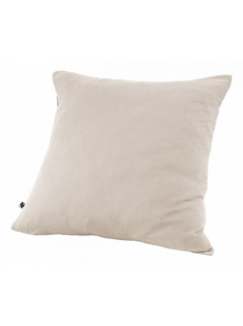 Taie d'oreiller - L'effet papillon - 100% gaze de coton 125 gr/m² Gris taupe - Kiabi