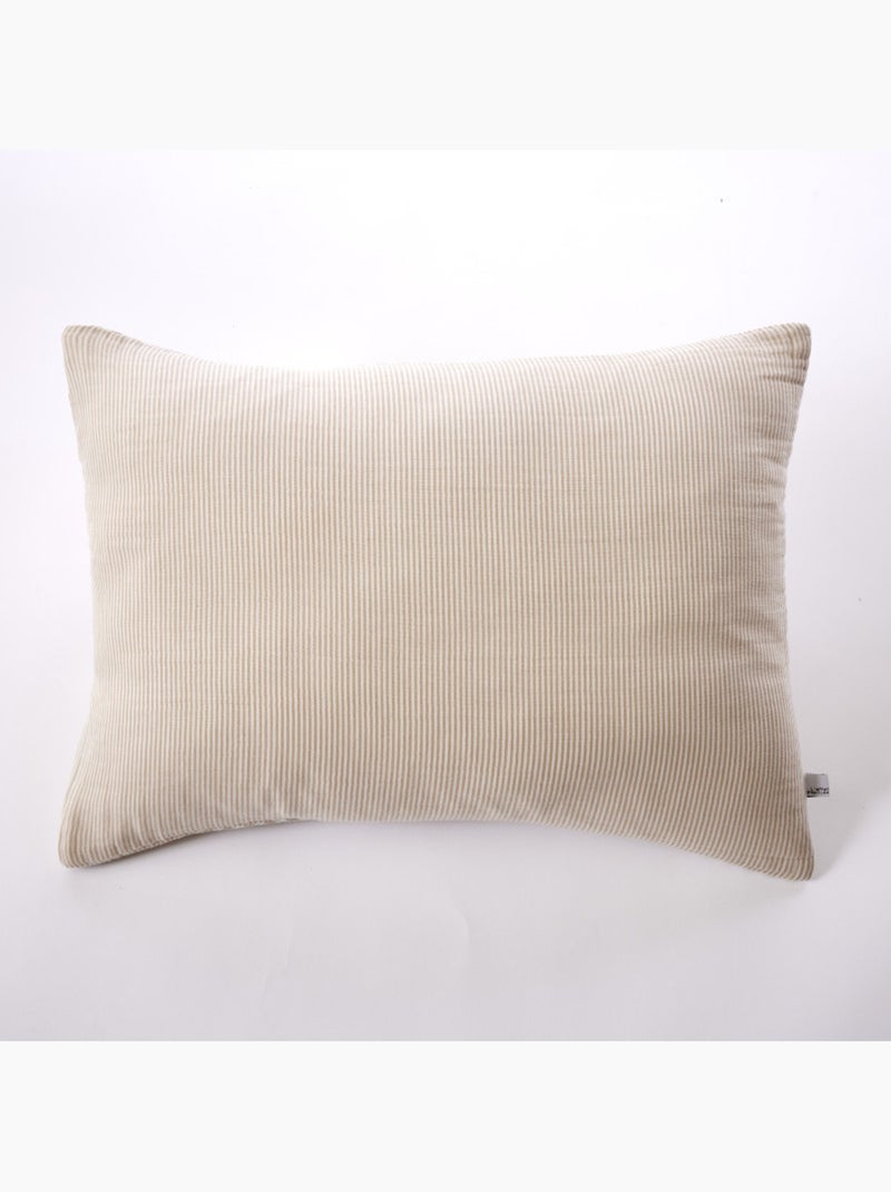 Taie d'oreiller - L'effet papillon - 100% gaze de coton 125 gr/m² Marron - Kiabi