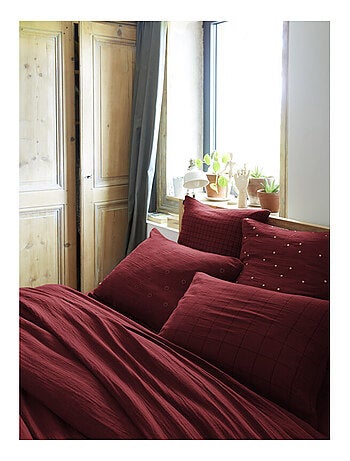 Taie d'oreiller - L'effet papillon - 100% gaze de coton 125 gr/m²