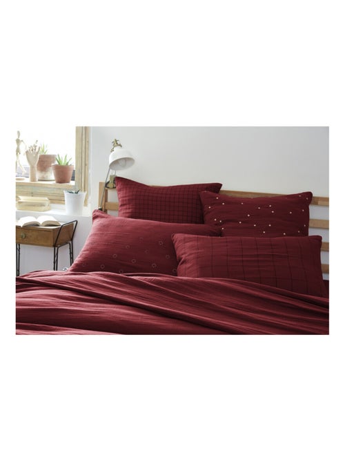 Taie d'oreiller - L'effet papillon - 100% gaze de coton 125 gr/m² - Kiabi