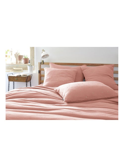 Taie d'oreiller - L'effet papillon - 100% gaze de coton 125 gr/m² - Kiabi Taie d'oreiller - L'effet papillon - 100% gaze de coton 125 gr/m² - Kiabi