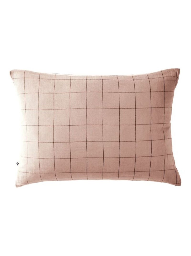 Taie d'oreiller - L'effet papillon - 100% gaze de coton 125 gr/m² Rose clair - Kiabi