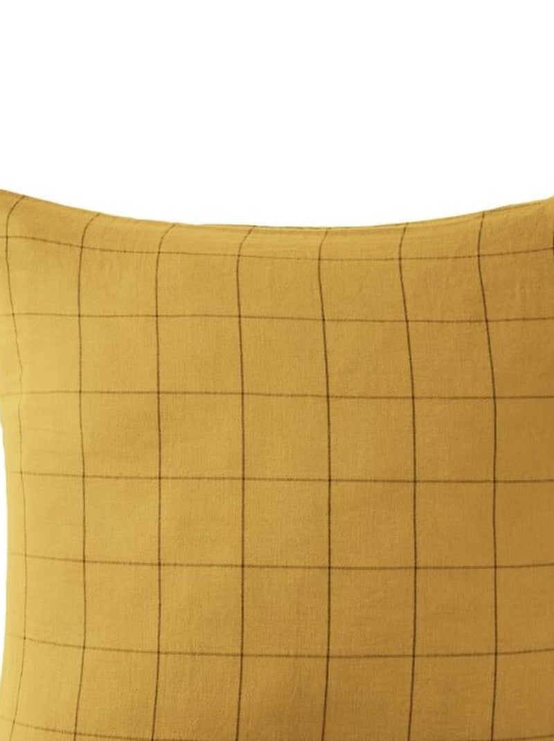 Taie d'oreiller - L'effet papillon - 100% gaze de coton 125 gr/m² Safran - Kiabi