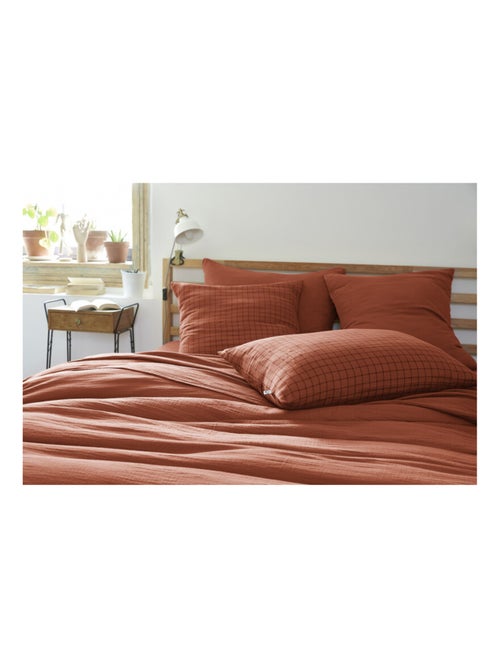 Taie d'oreiller - L'effet papillon - 100% gaze de coton 125 gr/m² - Kiabi Taie d'oreiller - L'effet papillon - 100% gaze de coton 125 gr/m² - Kiabi