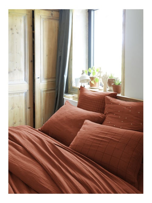 Taie d'oreiller - L'effet papillon - 100% gaze de coton 125 gr/m² - Kiabi Taie d'oreiller - L'effet papillon - 100% gaze de coton 125 gr/m² - Kiabi