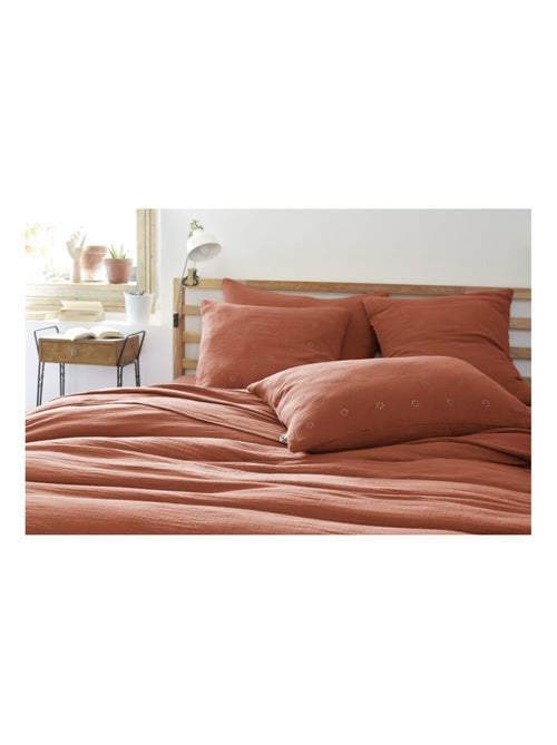 Taie d'oreiller - L'effet papillon - 100% gaze de coton 125 gr/m² - Kiabi
