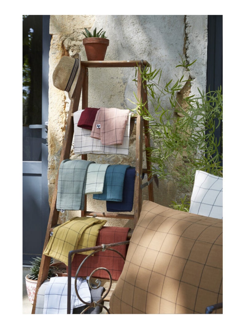 Taie d'oreiller - L'effet papillon - 100% gaze de coton 125 gr/m² Terracotta - Kiabi