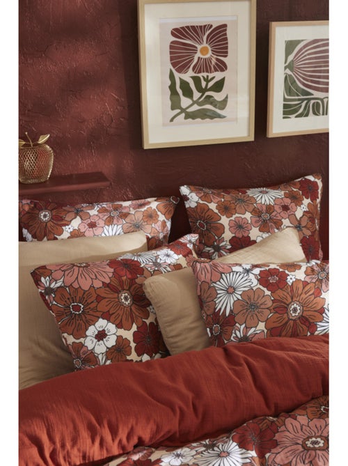 Taie d'oreiller - L'effet papillon - 100% gaze de coton 125 gr/m² - Kiabi