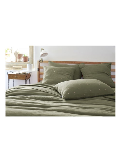 Taie d'oreiller - L'effet papillon - 100% gaze de coton 125 gr/m² - Kiabi Taie d'oreiller - L'effet papillon - 100% gaze de coton 125 gr/m² - Kiabi