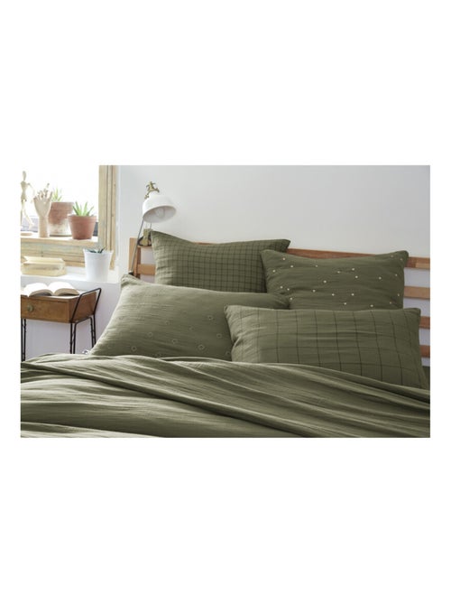 Taie d'oreiller - L'effet papillon - 100% gaze de coton 125 gr/m² - Kiabi Taie d'oreiller - L'effet papillon - 100% gaze de coton 125 gr/m² - Kiabi