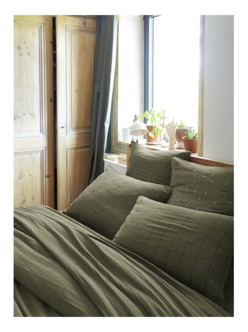 Taie d'oreiller - L'effet papillon - 100% gaze de coton 125 gr/m² - Kiabi Taie d'oreiller - L'effet papillon - 100% gaze de coton 125 gr/m² - Kiabi