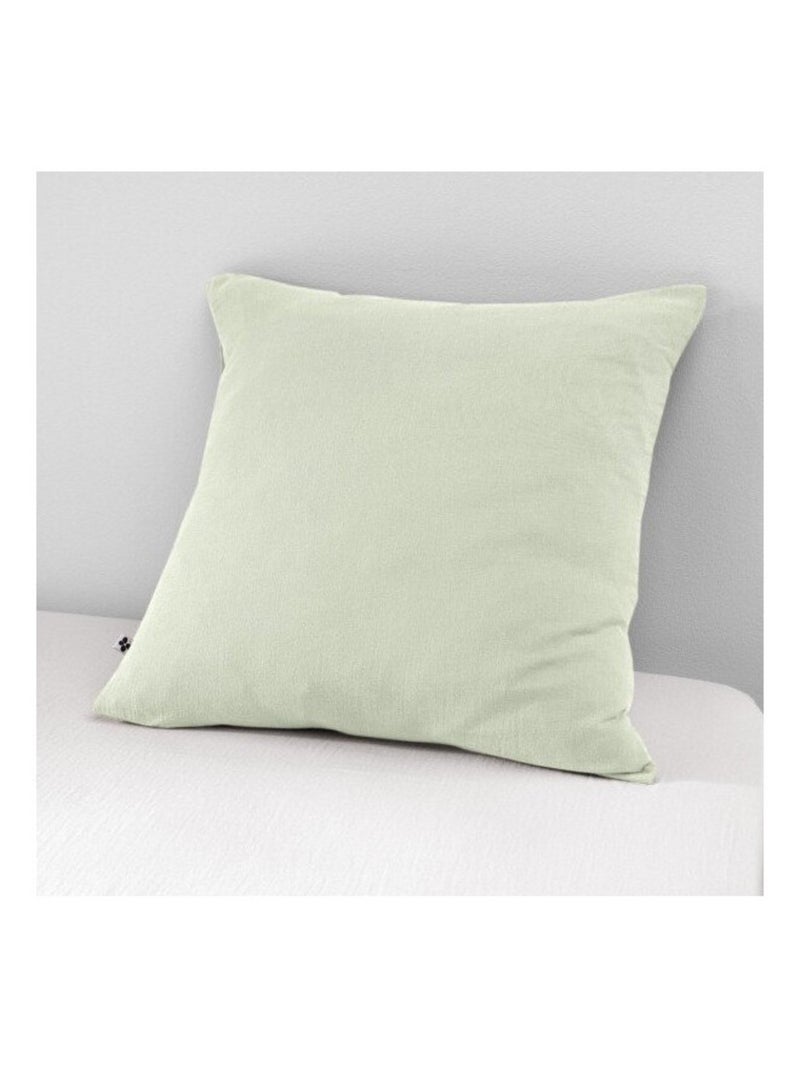 Taie d'oreiller - L'effet papillon - 100% gaze de coton 125 gr/m² Vert d'eau - Kiabi