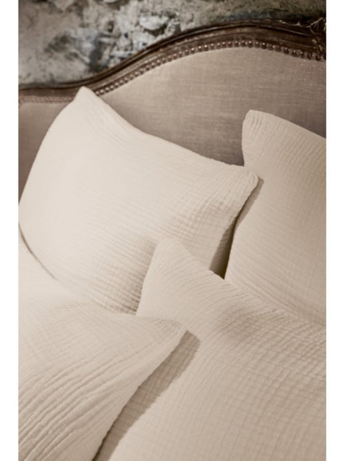 Taie d'oreiller - L'effet papillon - 100% Quadruple gaze de coton 220 gr/m² - Kiabi Taie d'oreiller - L'effet papillon - 100% Quadruple gaze de coton 220 gr/m² - Kiabi