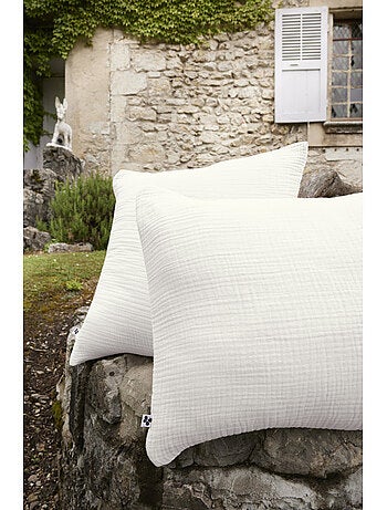 Taie d'oreiller - L'effet papillon - 100% Quadruple gaze de coton 220 gr/m²