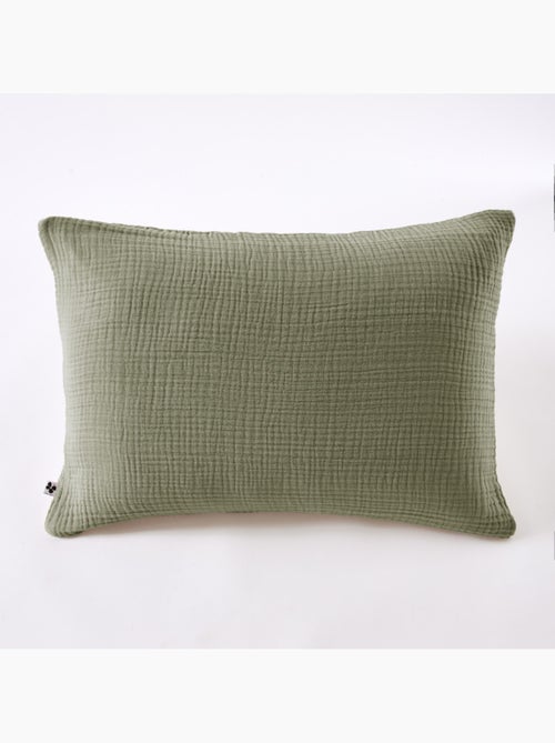 Taie d'oreiller - L'effet papillon - 100% Quadruple gaze de coton 220 gr/m² - Kiabi Taie d'oreiller - L'effet papillon - 100% Quadruple gaze de coton 220 gr/m² - Kiabi