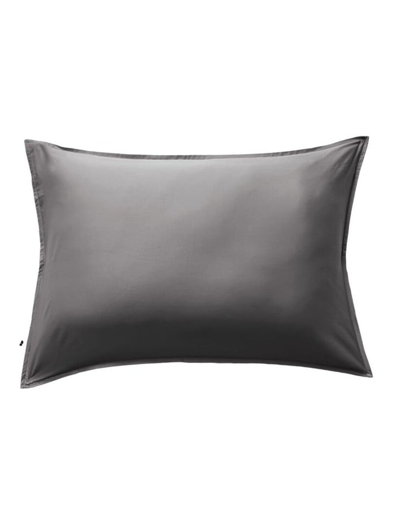 Taie d'oreiller - L'effet papillon - 100% Viscose de bambou 120 fils/cm² Gris souris - Kiabi