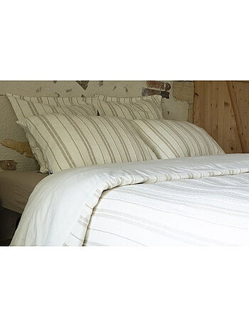 Taie d'oreiller - L'effet papillon - Face avant : 345 gr/m² - Face arrière : Percale 80 fils