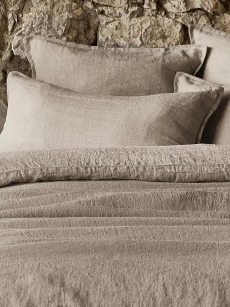 Taie d'oreiller - Terre de Nuit Beige - Kiabi