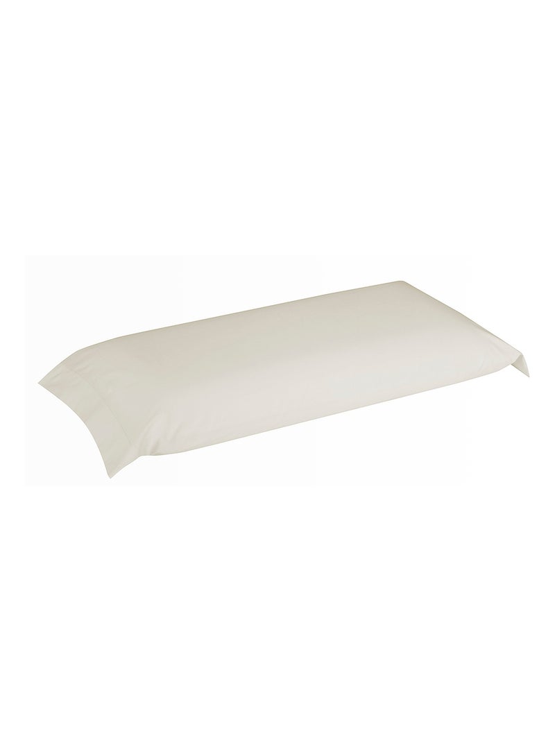 Taie d'oreiller 100 % coton 140 fils respirante Brun clair Beige - Kiabi