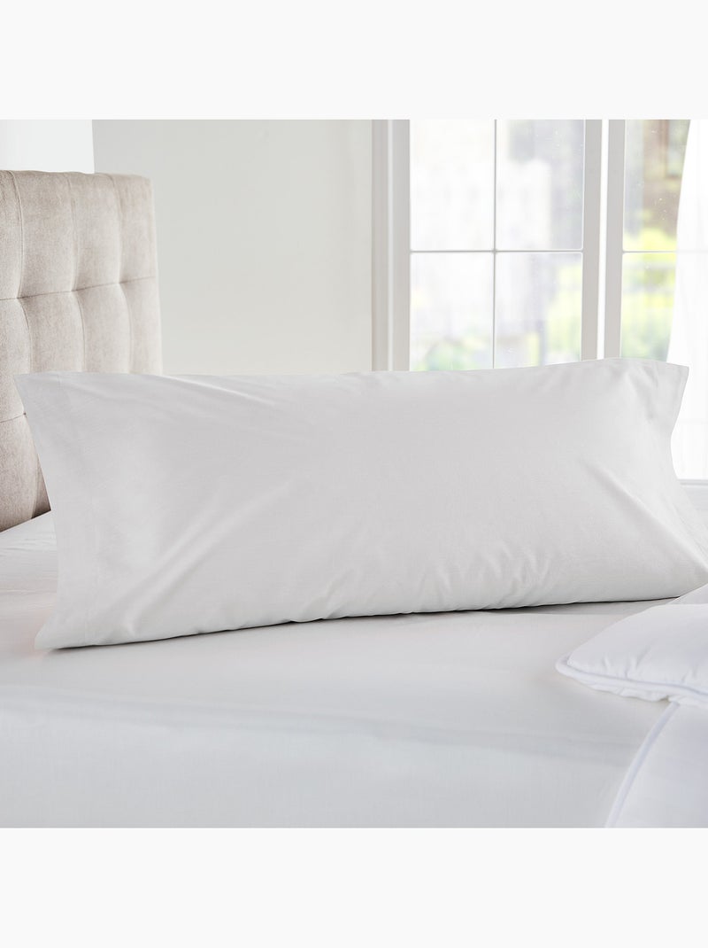 Taie d'oreiller 100% coton Blanc Blanc - Kiabi
