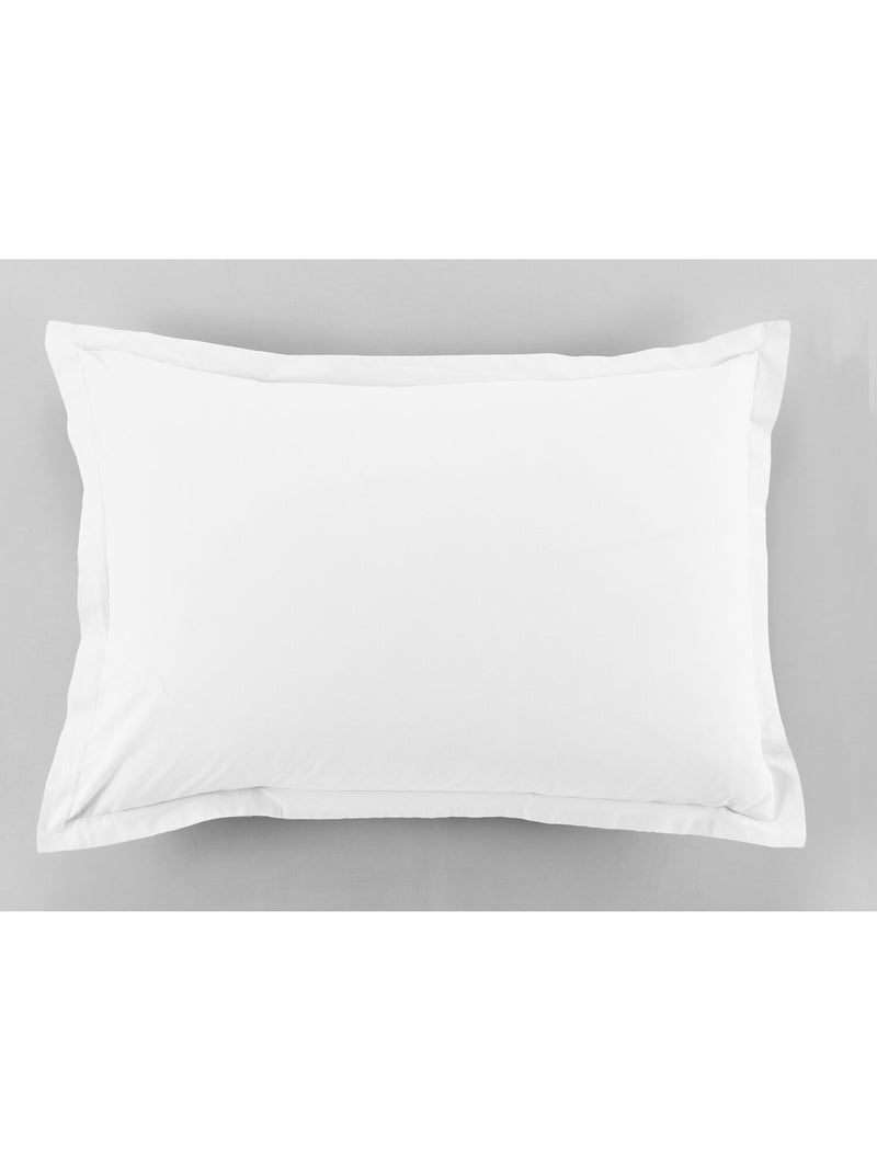 Taie d'oreiller 100 % coton essentiel Blanc - Kiabi