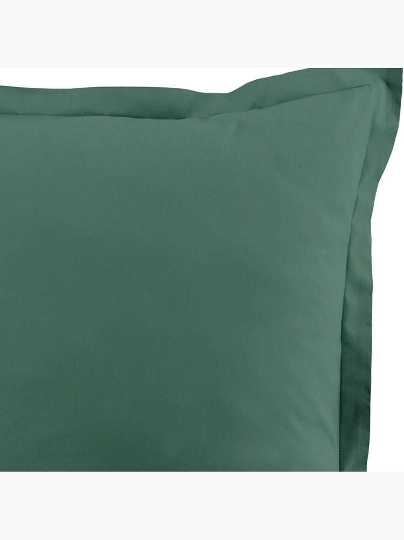 Taie d'oreiller 100 % coton essentiel Bleu canard - Kiabi