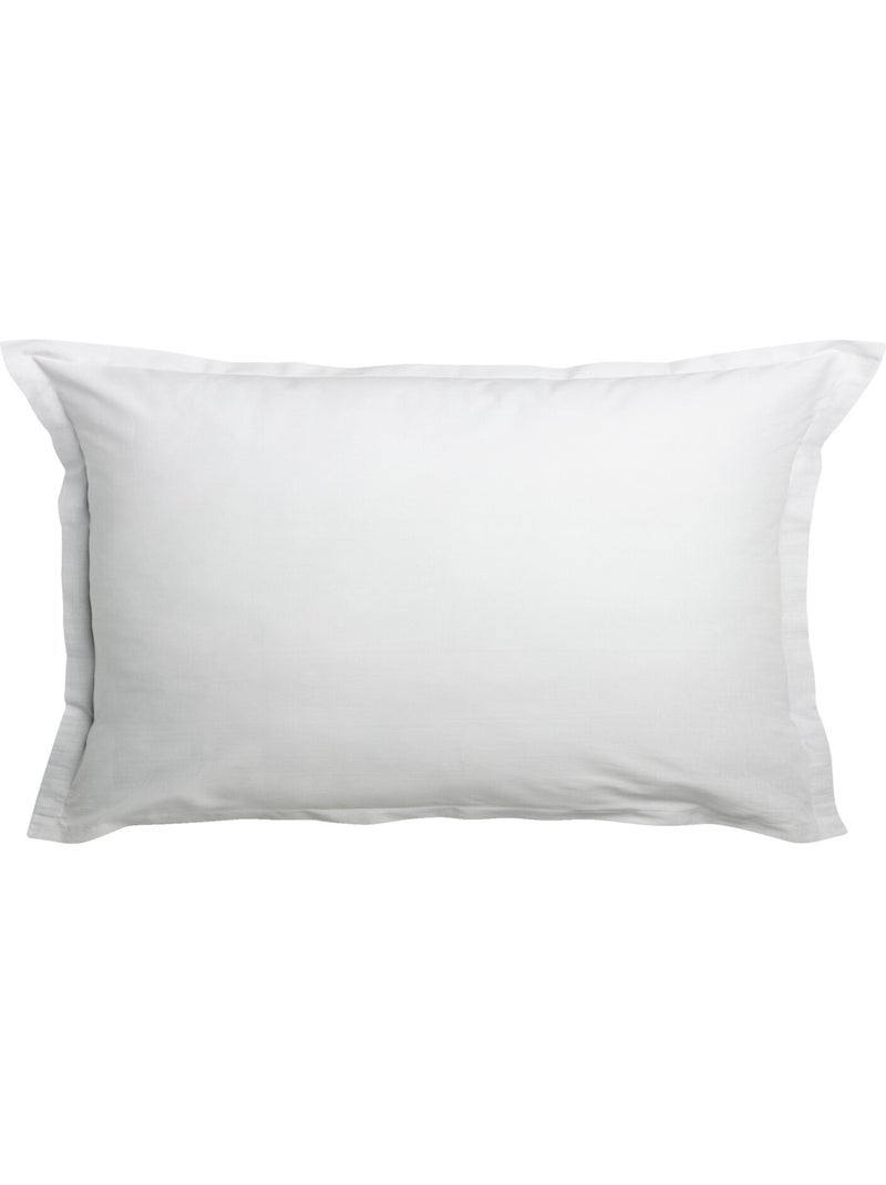 Taie d'oreiller 100 % coton essentiel Bleu canard - Kiabi