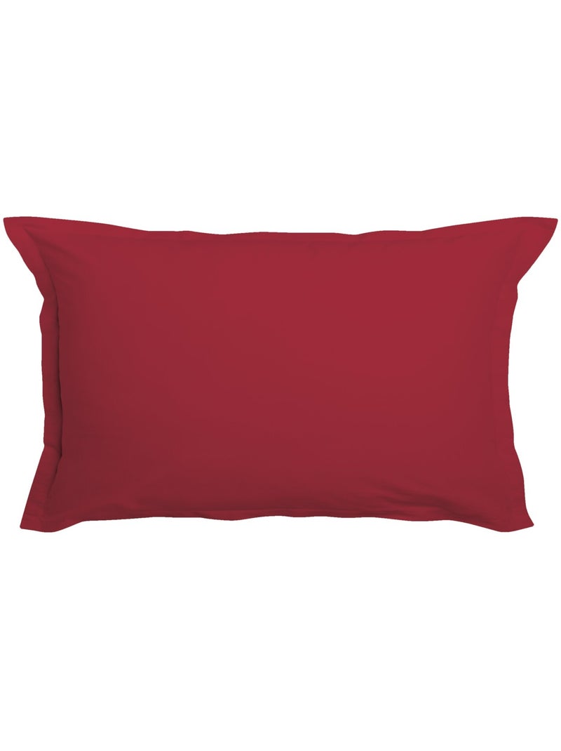 Taie d'oreiller 100 % coton essentiel Cerise - Kiabi