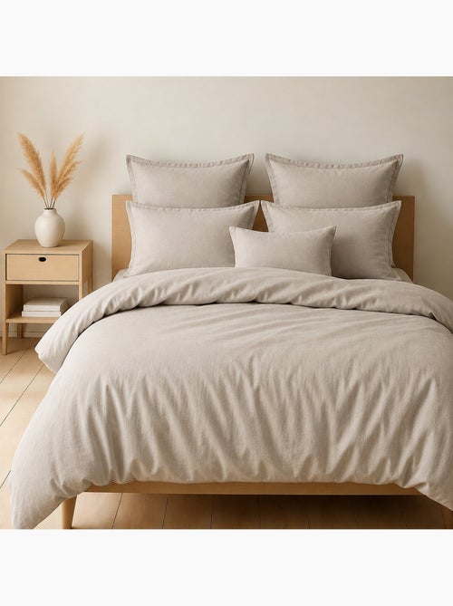 Taie d'oreiller 100 % coton essentiel - Kiabi