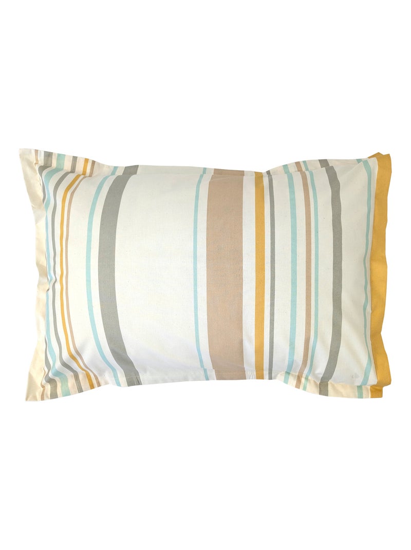 Taie d'oreiller 100% coton HUGO Moutarde - Kiabi