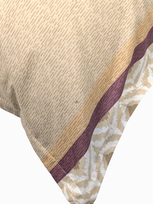 Taie d'oreiller 100% coton INOUK rose/beige - Kiabi