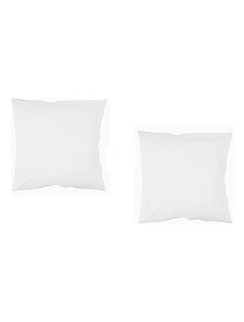 Taie d'oreiller 100% coton (lot de 2)