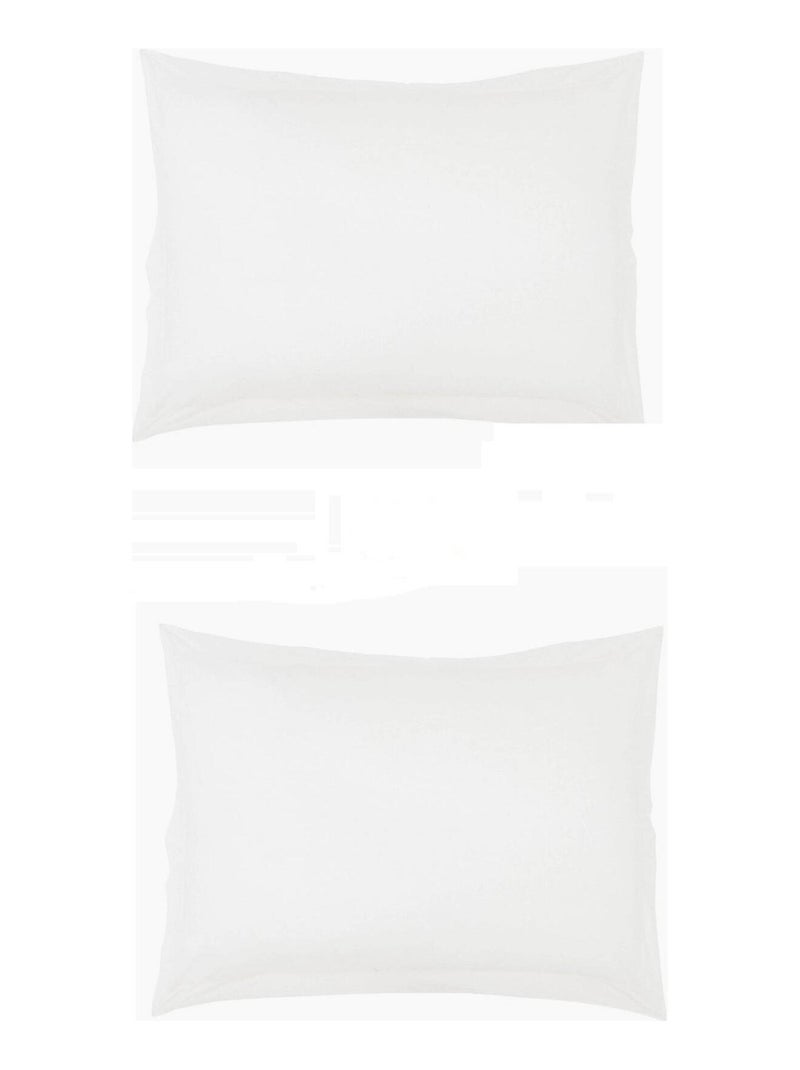 Taie d'oreiller 100% coton (lot de 2) Blanc - Kiabi