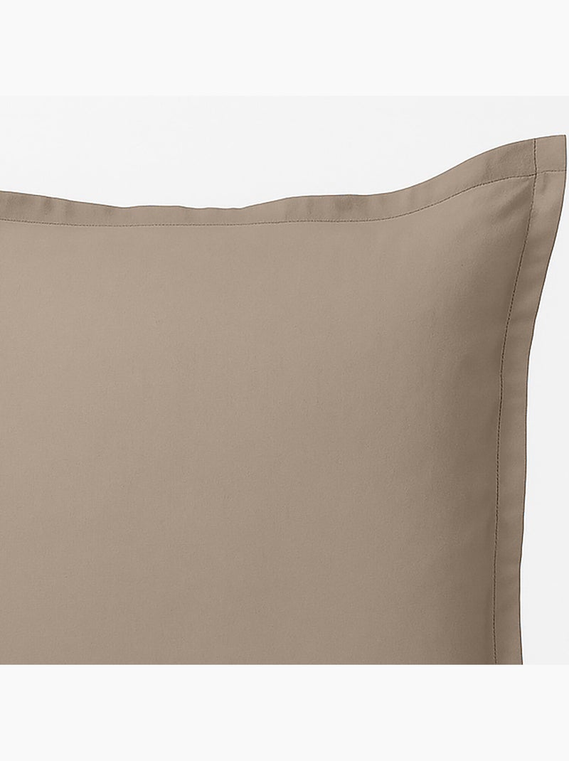 Taie d'oreiller 100 % coton meno Beige - Kiabi