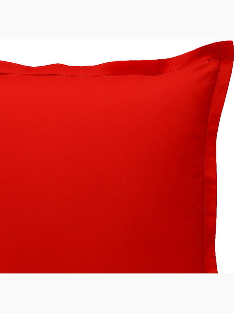Taie d'oreiller 100 % coton meno Rouge - Kiabi