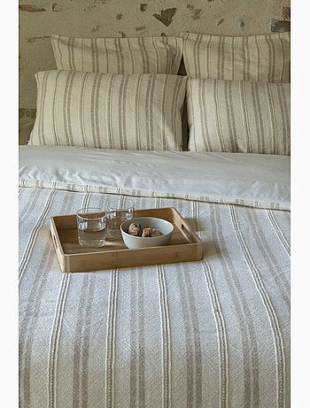 Taie d’oreiller 100% coton texturé tom