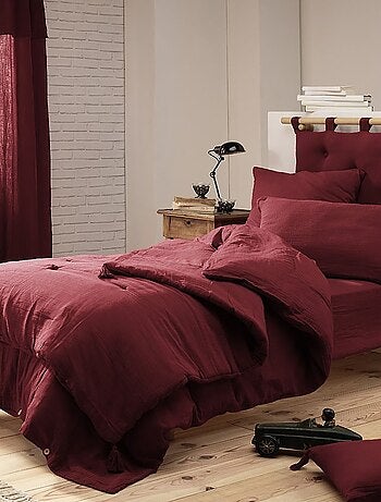 Taie d'oreiller 100 % gaze de coton ozen